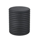 Bout de canapé Garry en fibre d'argile noire