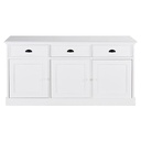 Buffet Newport 3 portes 3 tiroirs blanc L156