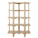 Etagère Lourka 5 niveaux placage en bois de chêne