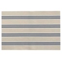 Set de table rectangle rayure noire pvc