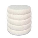 Tabouret coffre en tissu bouclette Noe écru