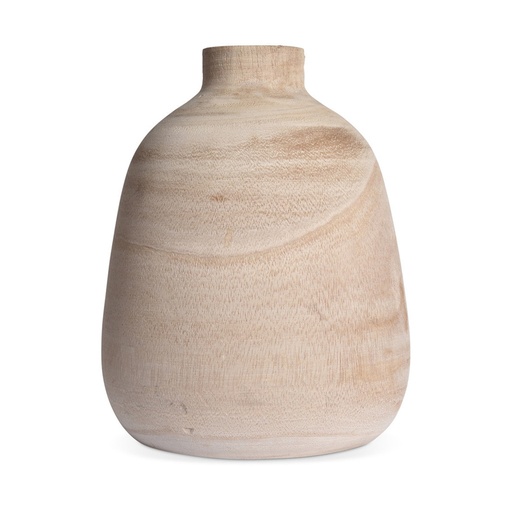 AYA - Vase en bois naturel 15x21cm