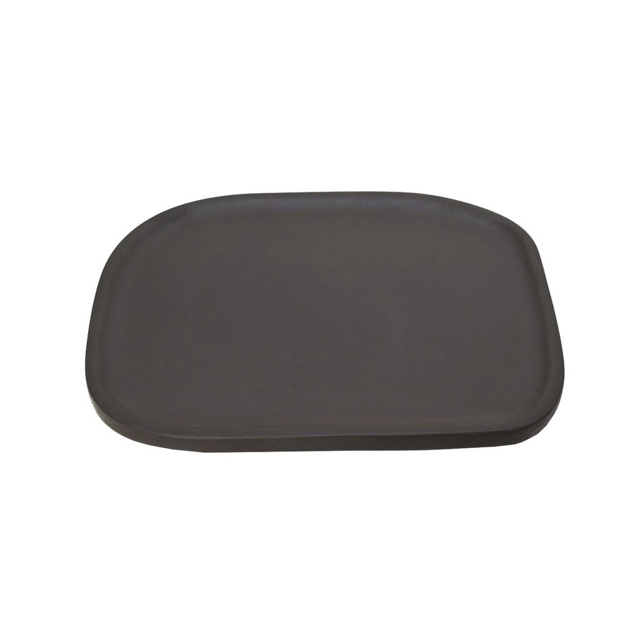 Plateau Osmose ovale en bois mm noir