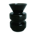 Vase Enton en verre noir