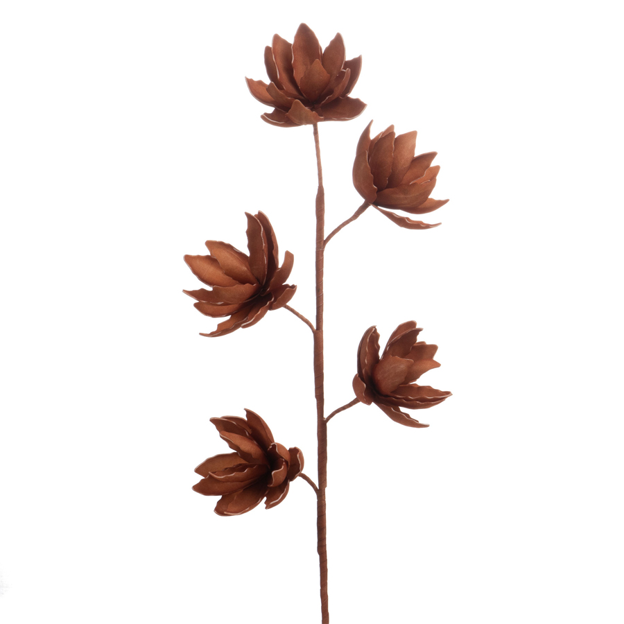 ARIA - Tige fleur artificielle orange H96
