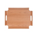 Plateau rectangulaire en saule clair 2 poignées