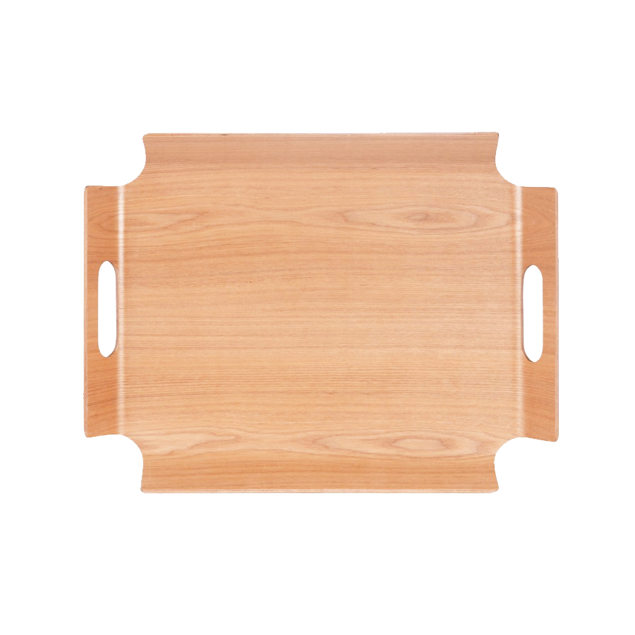 Plateau rectangulaire en saule clair 2 poignées