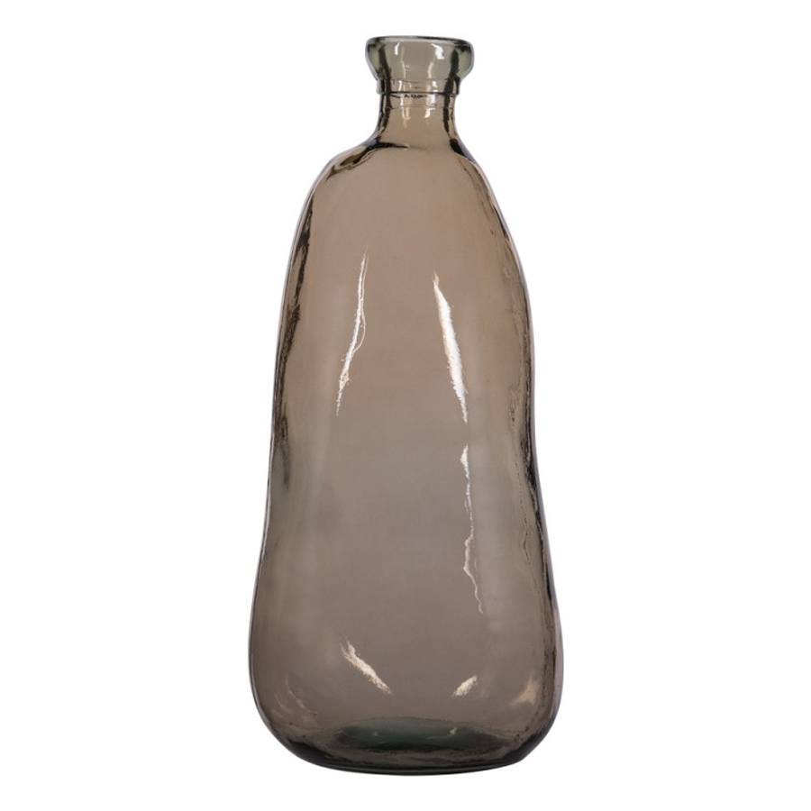 Vase Simplicity en verre transparent sable H73cm