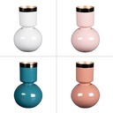Vase Venizia en métal rond, modèle multicolore (1 modèle aléatoire)