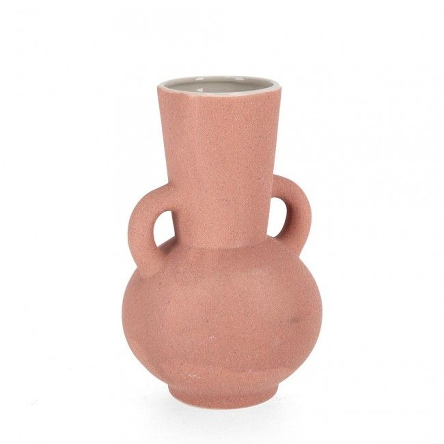 Vase Azeban en grès saumon