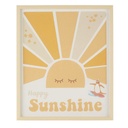 SUNSHINE - Tableau imprimé soleil jaune, orange et blanc 50x60