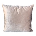 Coussin Mireille en velours taupe