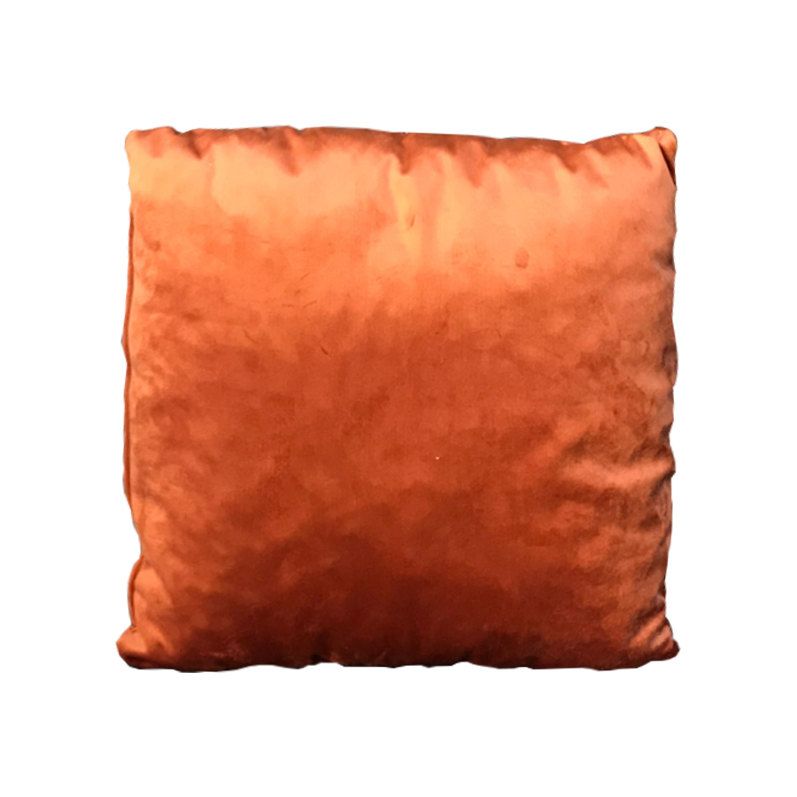 Coussin Mireille en velours terracotta