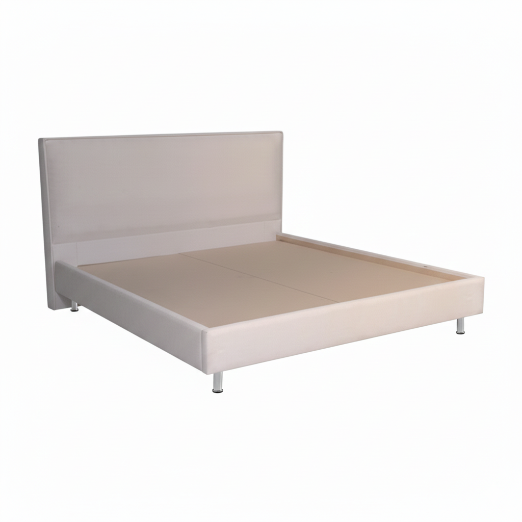 Lit double City convient pour un matelas de 180 x 200 cm tête de lit beige