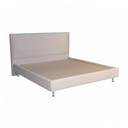 Lit double City convient pour un matelas de 180 x 200 cm tête de lit beige
