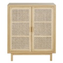 Cabinet de rangement Canopy 2 portes cannage en rotin