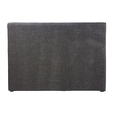 Housse Morphee pour tête de lit en lin chenille, coloris gris carbone