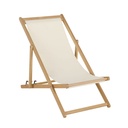 Toile Panama en polyester recyclé pour chilienne écrue