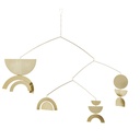 Déco murale Laza en métal veilli doré