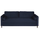 Canapé convertible Olivia 3/4 places en velours bleu nuit