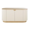 Buffet Caldera 2 portes blanc mat, design épuré