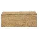 Malle Paulu avec couvercle en jacinthe d'eau beige