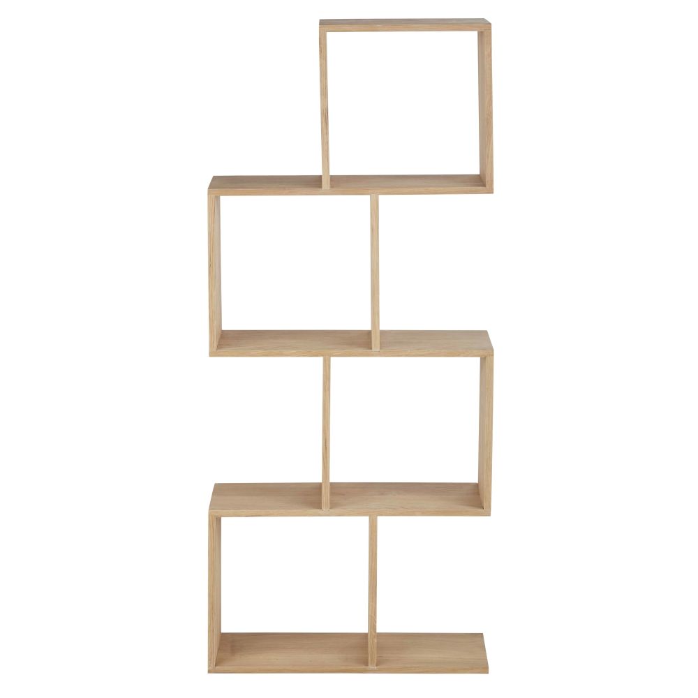 Etagère Aluanda en bois de chêne beige