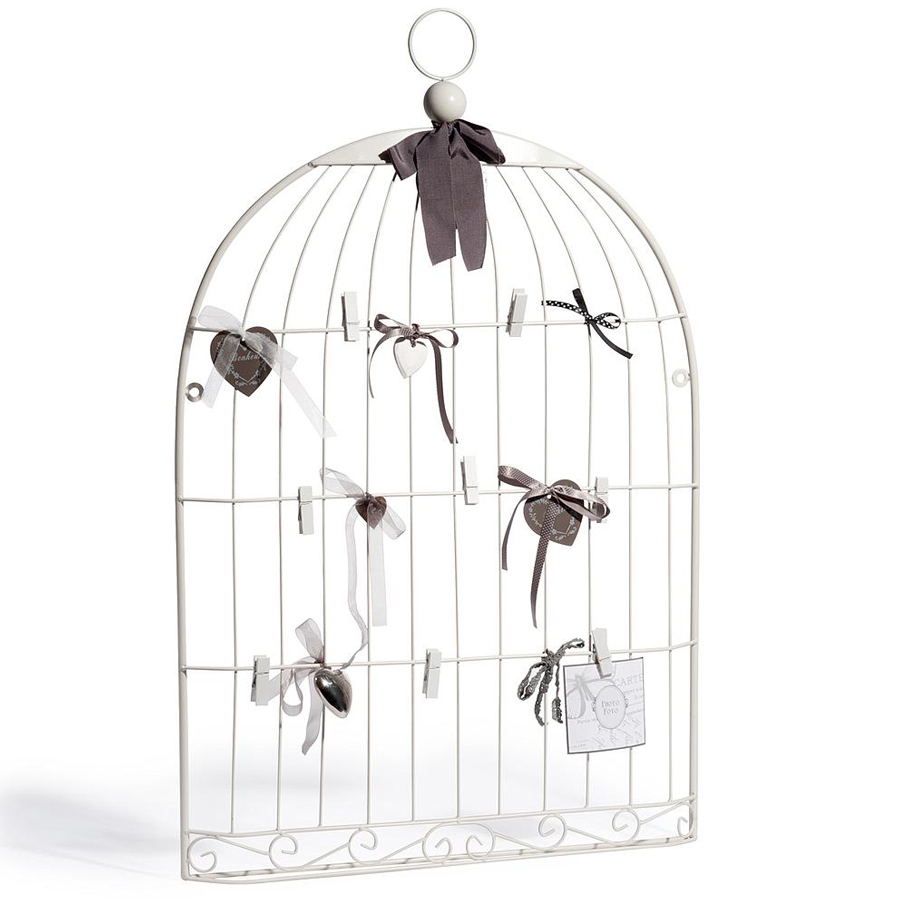Cage oiseau Pèle-mêle noir