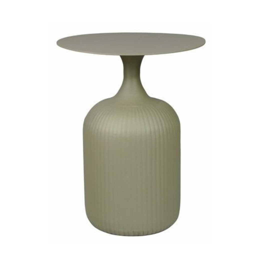 Table d'appoint Sierra en métal vert kaki