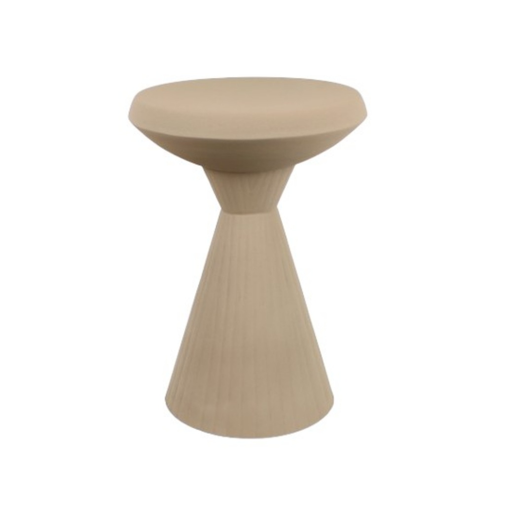 Table d'appoint Nova en métal beige