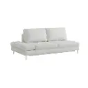 Banquette Geller 2/3 places en textile enduit blanc