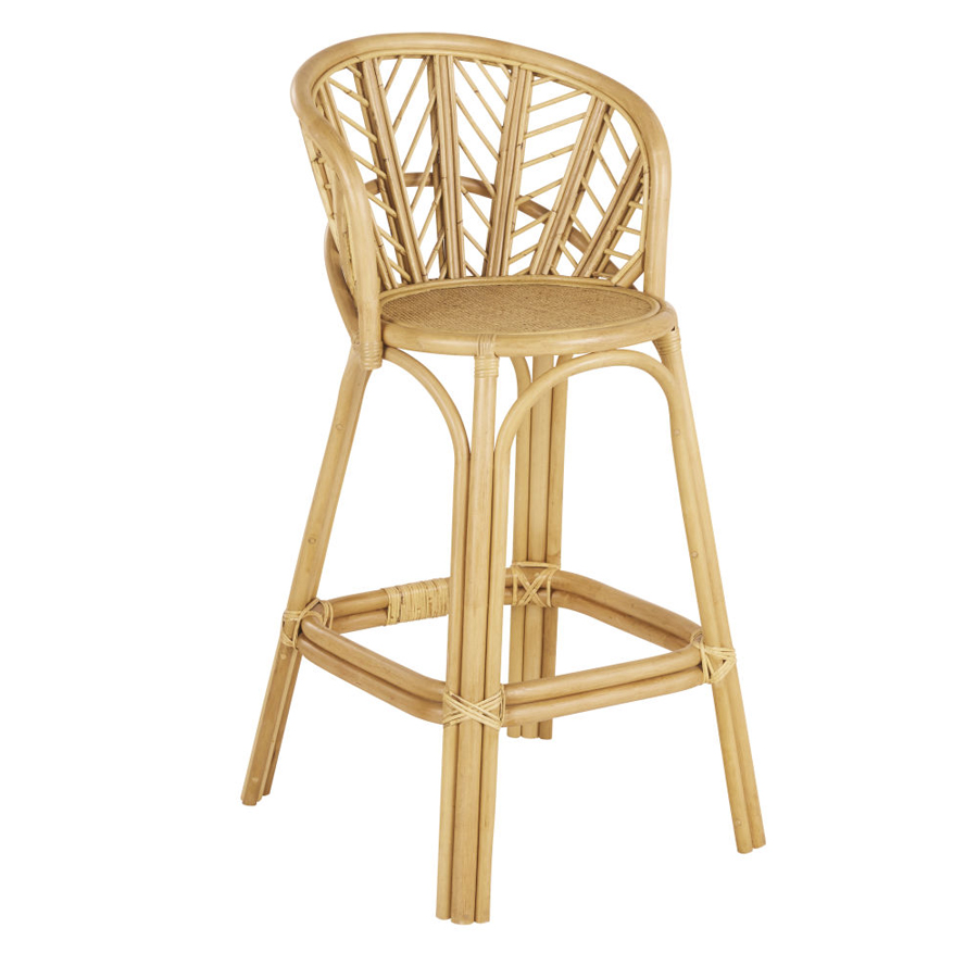 Chaise de bar Meloa en rotin