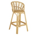 Chaise de bar Meloa en rotin