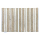 Tapis Bucarest en jute naturel et coton blanc 250x150cm