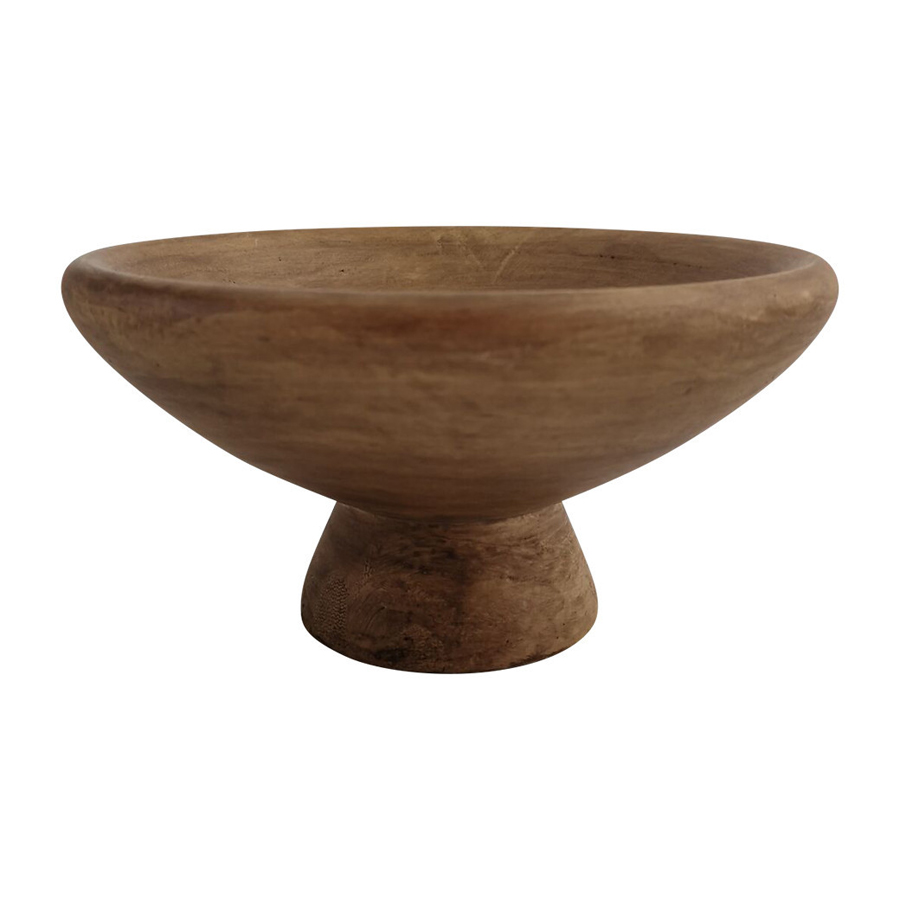 Coupe Aya sur pied pm marron H10 cm