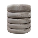 Tabouret coffre en velours sable Noe