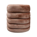 Tabouret coffre en velours terracotta Noe