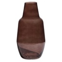 Vase simple cappuccino en verre marron