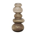 Vase Zen en verre ambre gm