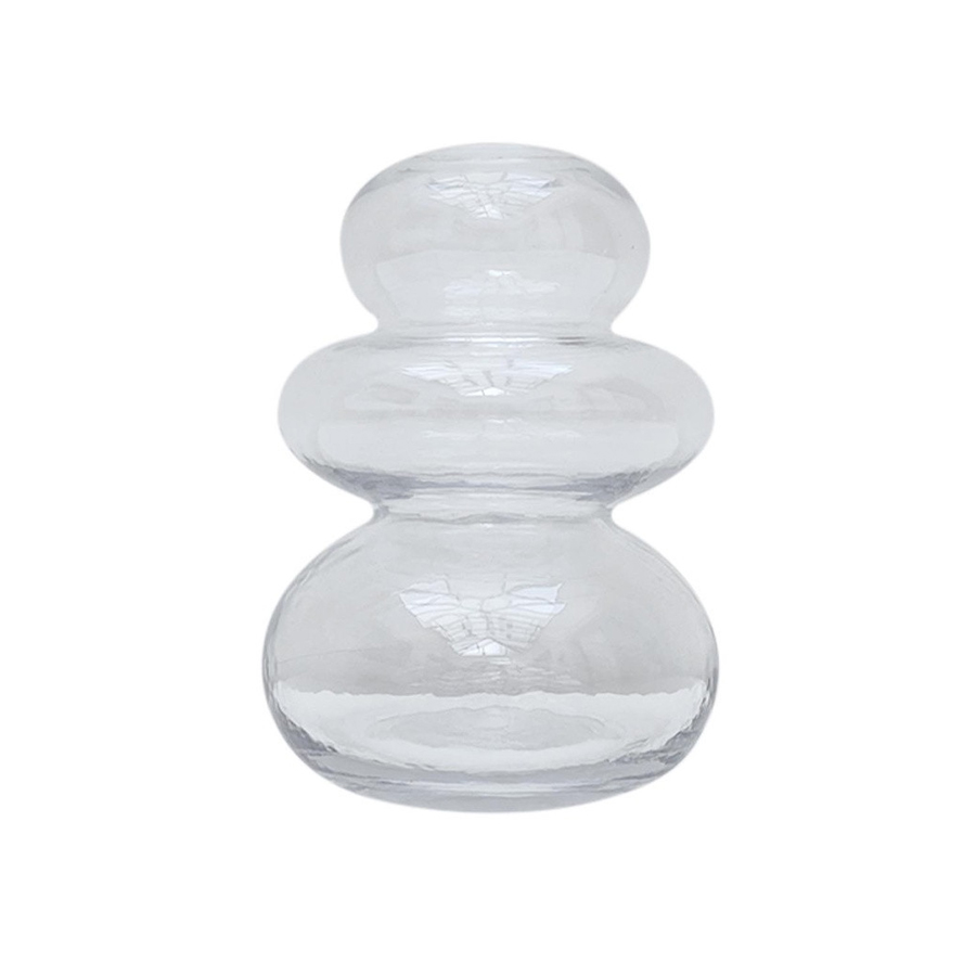 Vase Zen pm en verre transparent