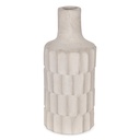 Vase Facette en papier mâché blanc PM