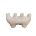 Vase Quatre en papier mâché blanc