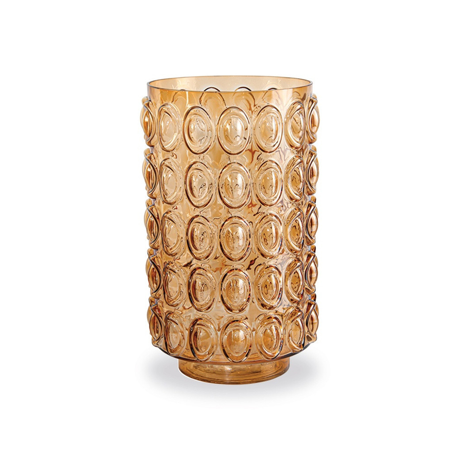 Vase en verre marron Bal PM