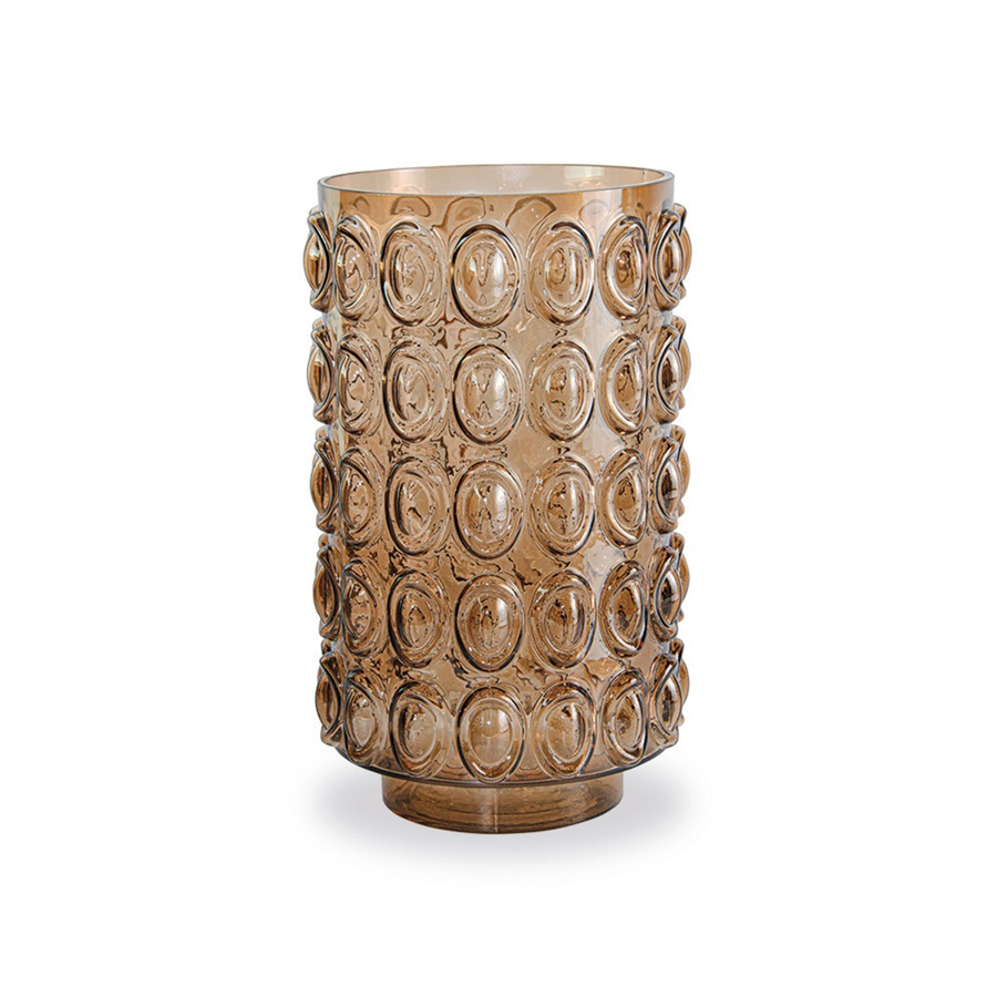 Vase en verre ambre Bal PM