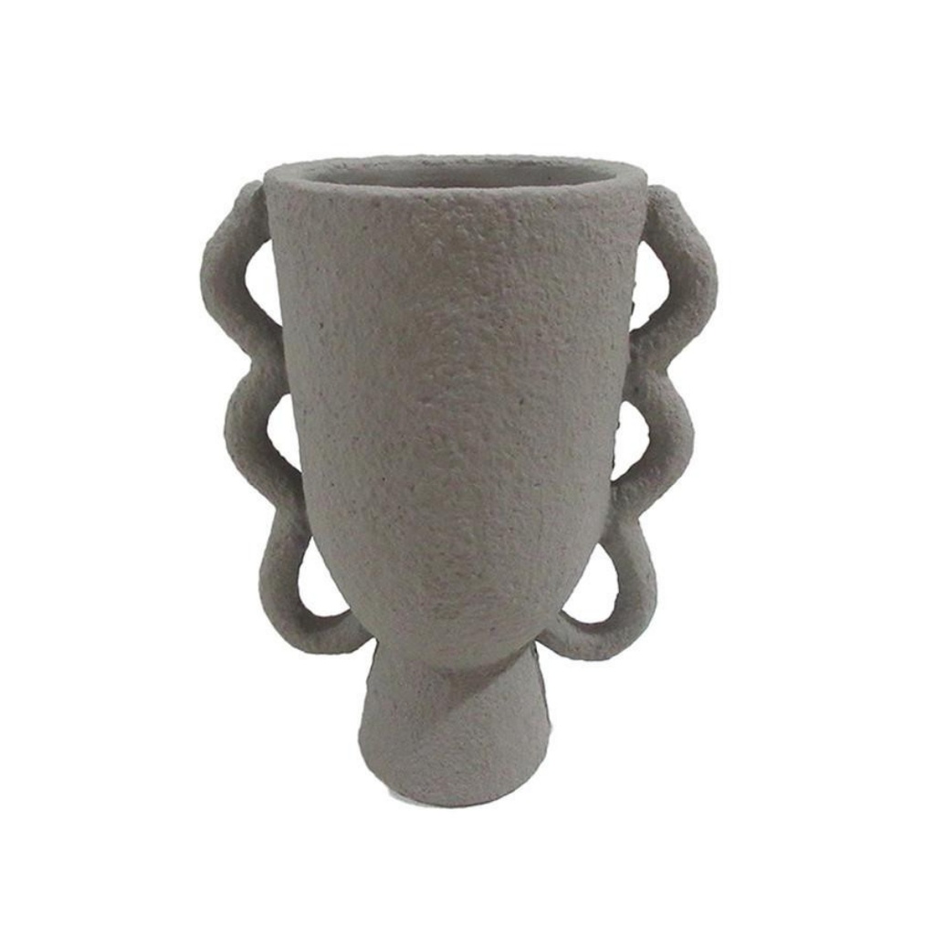 Vase Léa stone en couleur gris