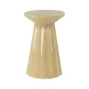 Table d'appoint Lilou en métal beige