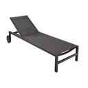 Bain de soleil Antalya en toile plastifiée gris anthracite