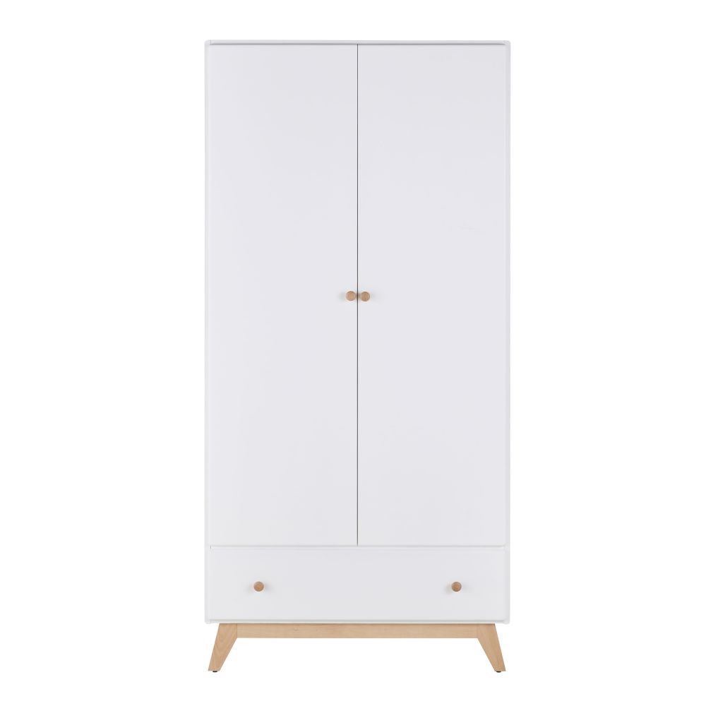 Armoire Sweet 2 portes 1 tiroir blanche