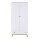 Armoire Sweet 2 portes 1 tiroir blanche
