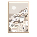 Toile Santorin encadrée en caisse américaine naturel GM